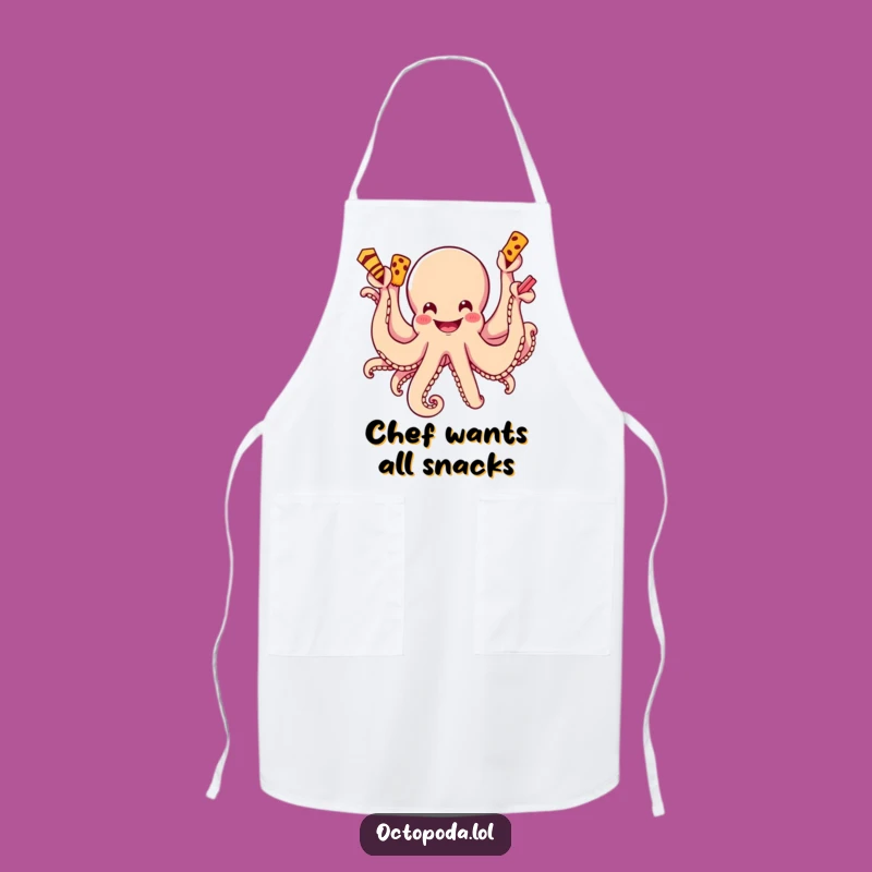 Funny Octopus Snack Attack Apron: Cook and Snack with Glee!
