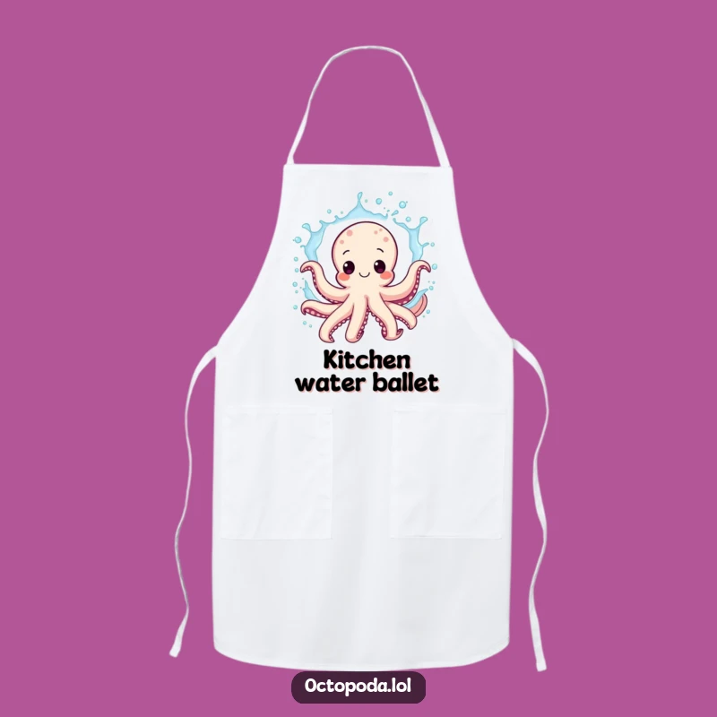 Funny Octopus Apron: Kitchen Splash Fun Chef's Funny Gift Accessory