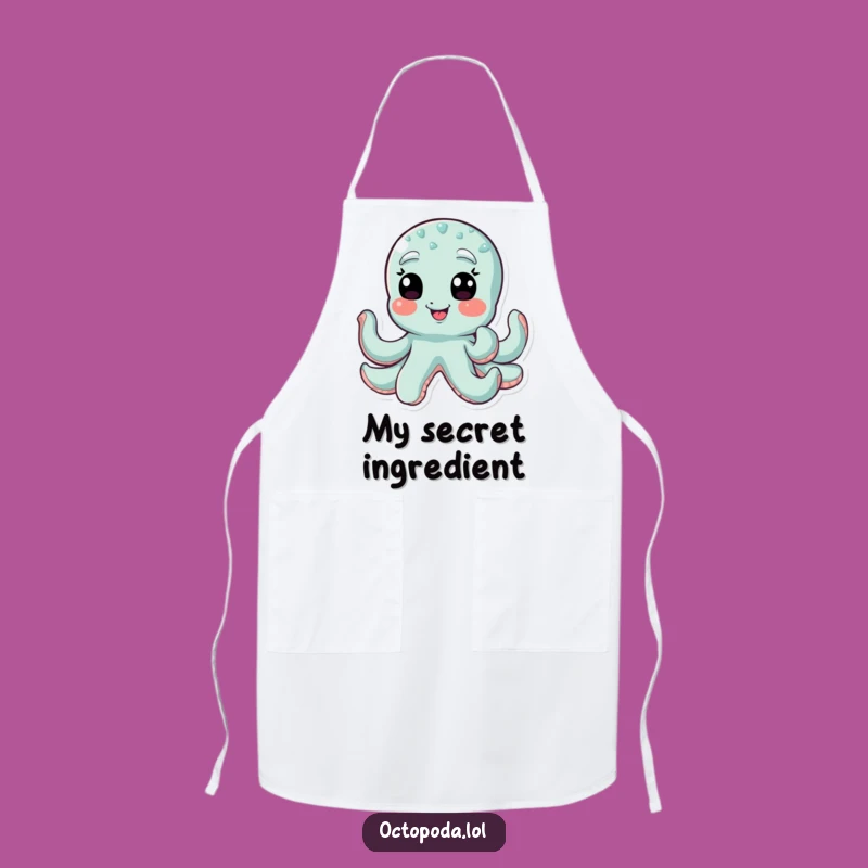 Funny Winking Octopus Apron: Kitchen Tease Master, Hilarious Funny Gift for Cooks
