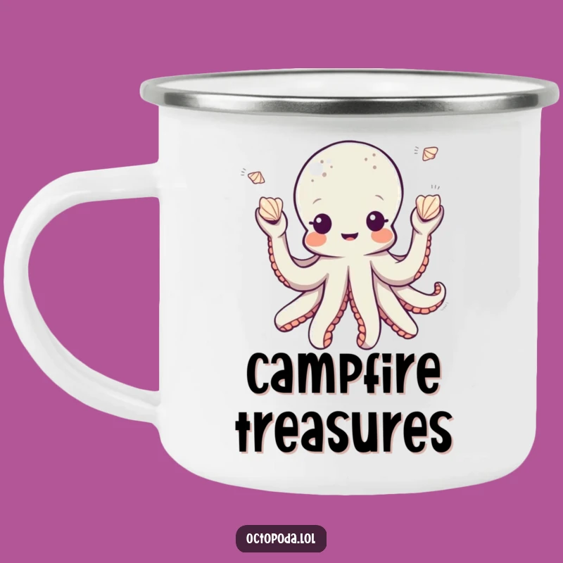 Funny Juggling Octopus Camping Mug: Outdoor Performer Drinkware, Hilarious Funny Gift