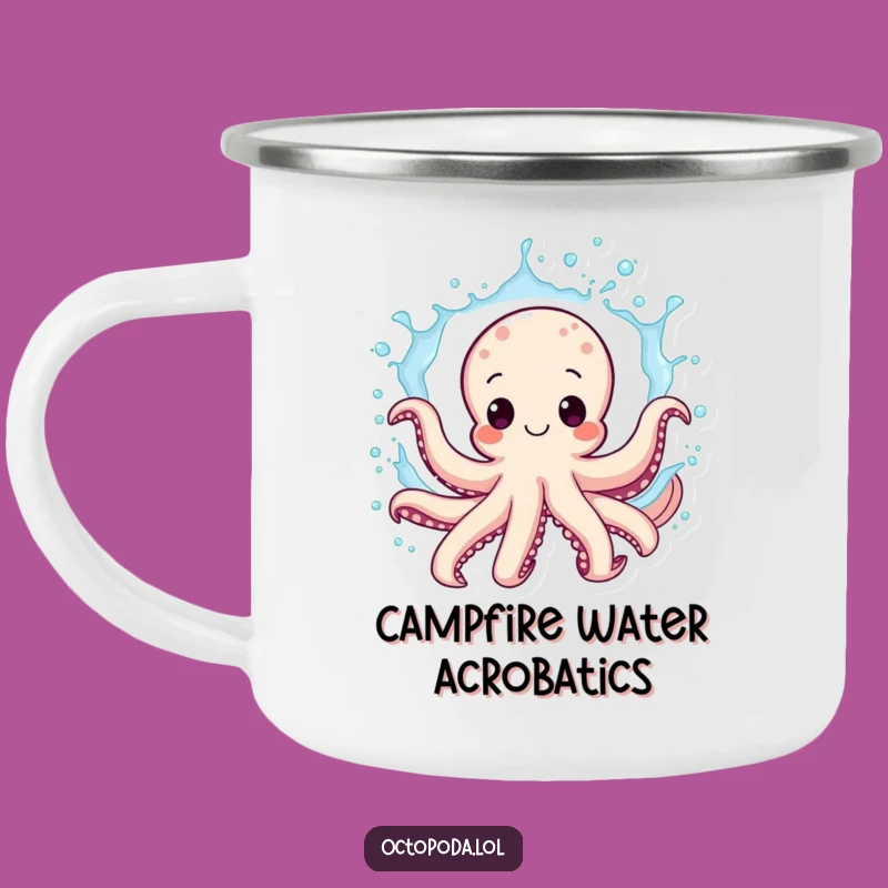 Funny Octopus Camping Mug: Outdoor Splash Fun Durable Funny Gift Cup