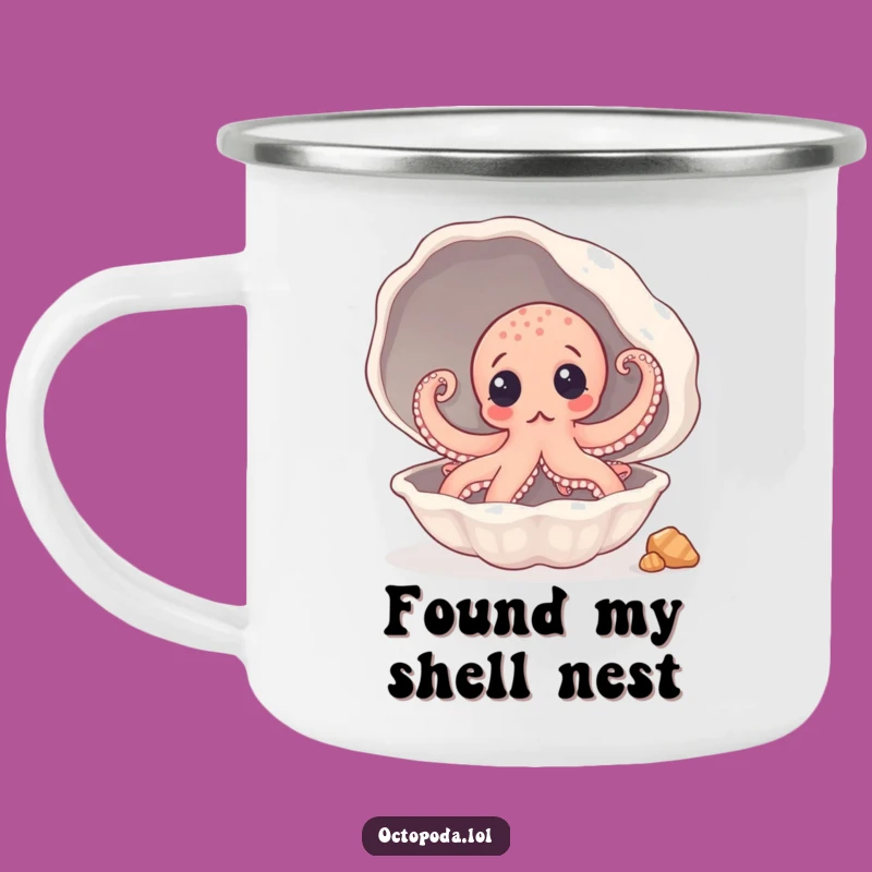Funny Octopus Seashell Camping Mug: Outdoor Surprise, Perfect Funny Gift