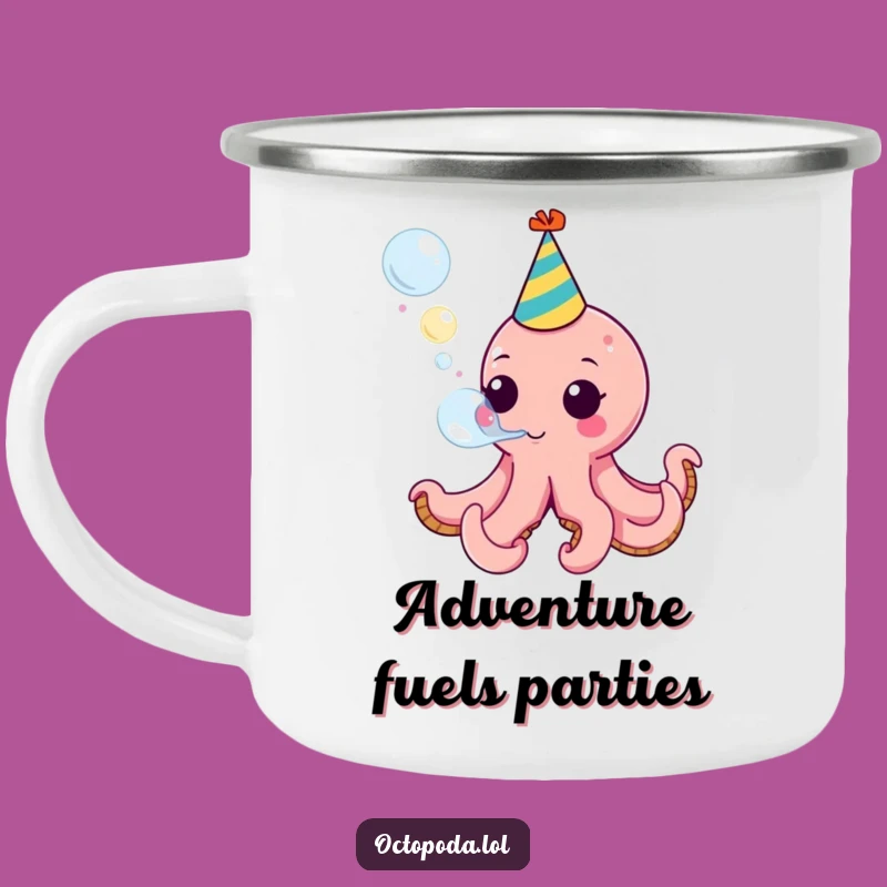 Funny Octopus Party Camping Mug: Celebrate Outdoors with This Funny Gift