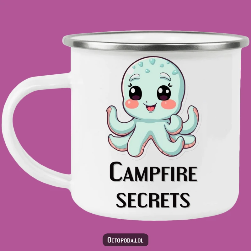 Funny Winking Octopus Camping Mug: Trail Mischief Drinkware, Hilarious Funny Gift