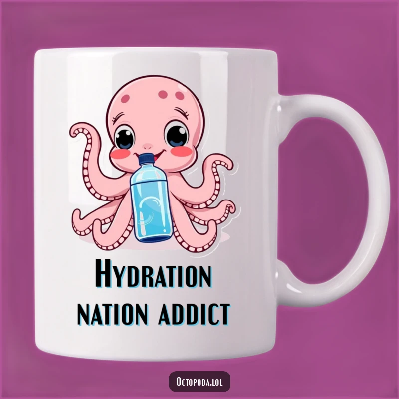 Funny Octopus Water Bottle Mug: Hydration Humor with This Funny Gift