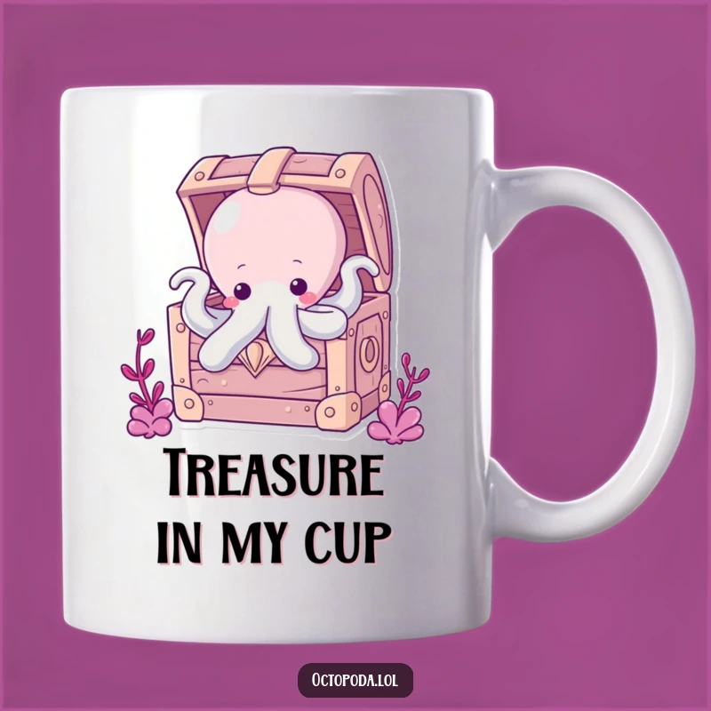 Funny Chubby Octopus Mug: Treasure Hunter's Delight, Hidden Fun Gift