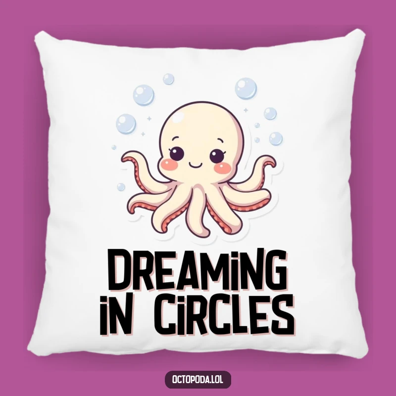 Funny Octopus Pillow: Soft & Cozy Bubbly Friend, Comfortable Funny Gift for Sofa