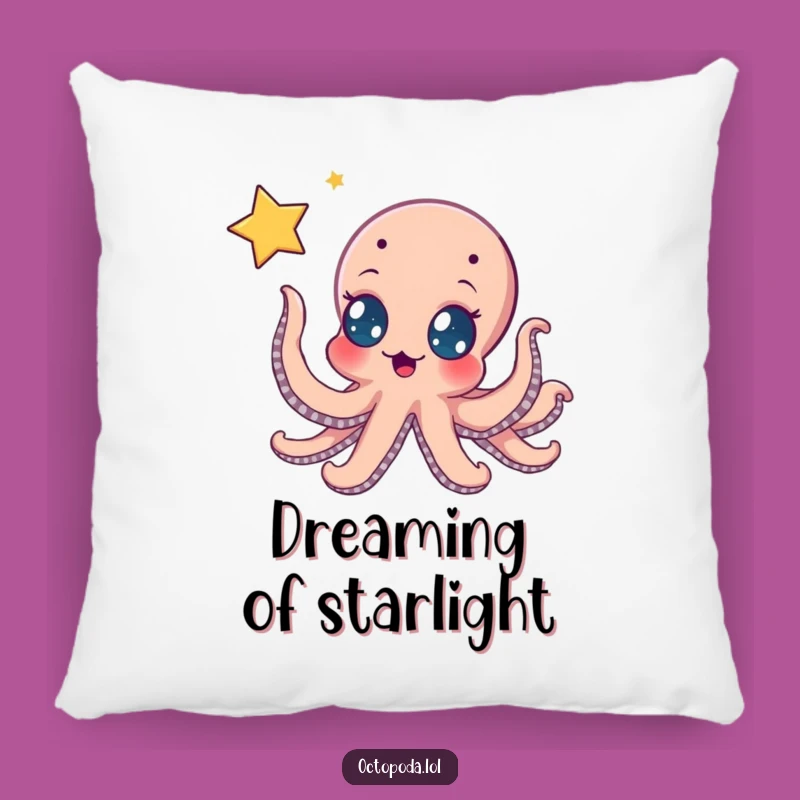 Funny Octopus Star Reach Pillow: Soft Comfort, Whimsical Design, Perfect Gift
