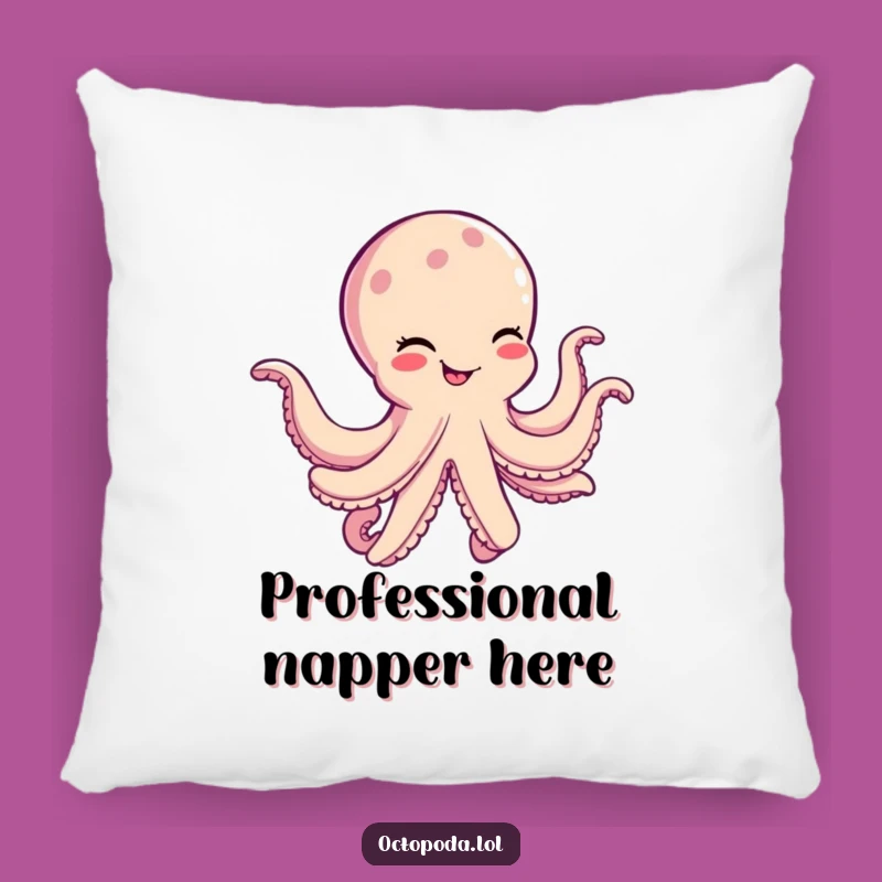 Funny Octopus Pillow: Cozy, Cheerful Dancing Cephalopod Cushion Gift