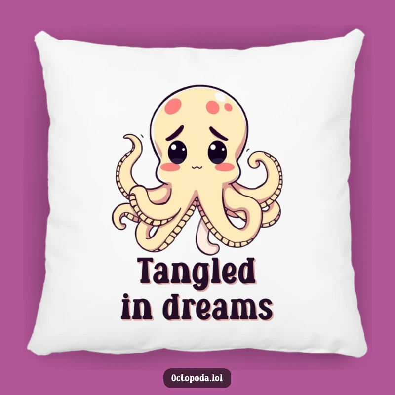 Cozy Funny Kawaii Octopus Knot Pillow: Add Comical Comfort