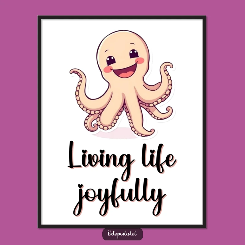 Funny Octopus Digital Art: Instant Joyful Fun, Perfect Gift