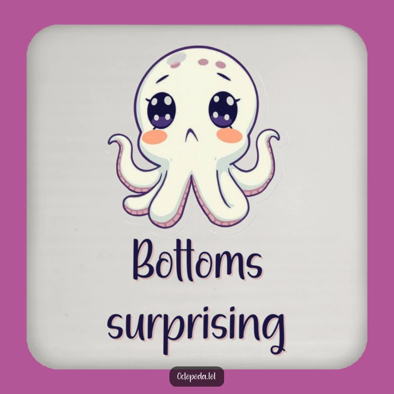 Funny Octopus Surprise Coaster: Ocean Protection, Humorous Gift