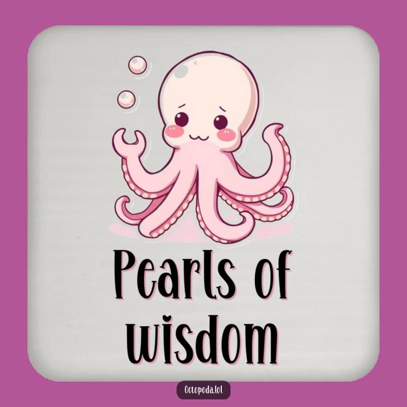 Funny Kawaii Octopus Coasters: Protect Surfaces with Pearly Charm