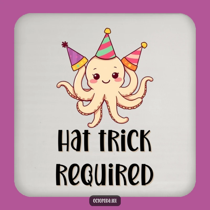 Funny Tangled Octopus Coaster: Party Hat Drink Protector, Stylish and Funny Gift