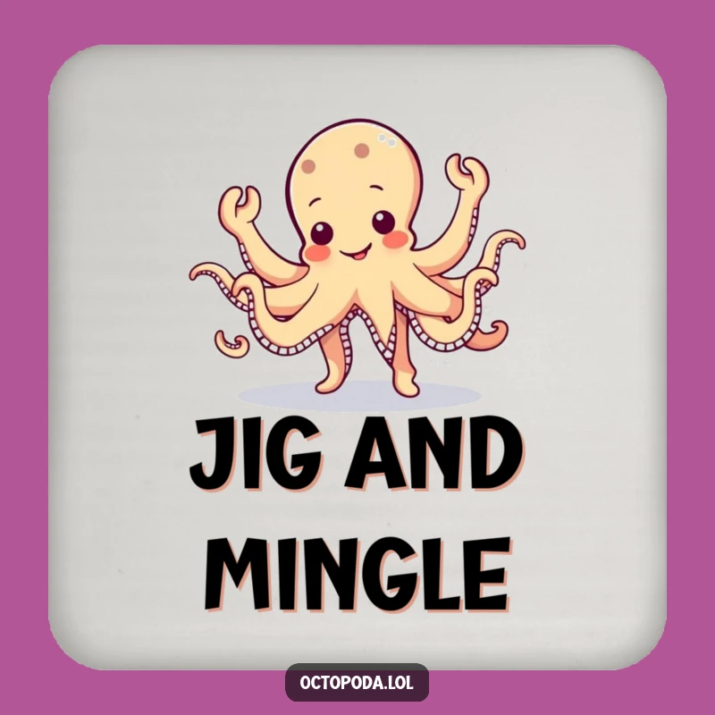 Funny Octopus Jig Coaster: Wobbly Dancing Drink Protector, Stylish and Funny Gift