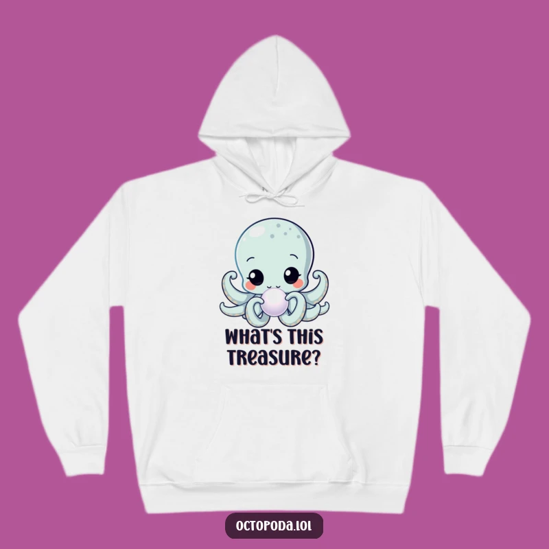 Cozy Funny Kawaii Octopus Pearl Inspector Hoodie: Stay Curious and Warm