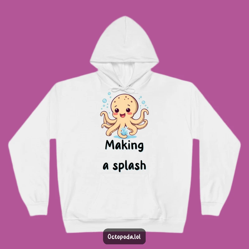 Cozy Funny Octopus Fountain Hoodie: Playful Warmth, Perfect Funny Gift