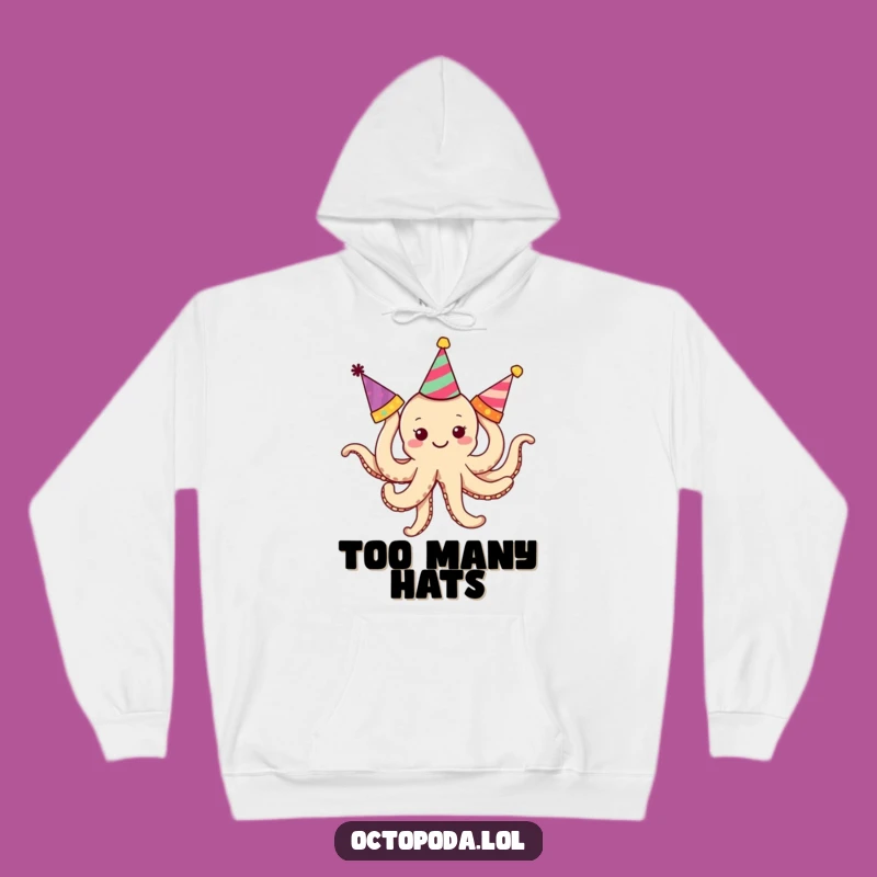 Cozy Funny Octopus Party Hoodie: Tangled Character Sweatshirt, Warm and Funny Gift