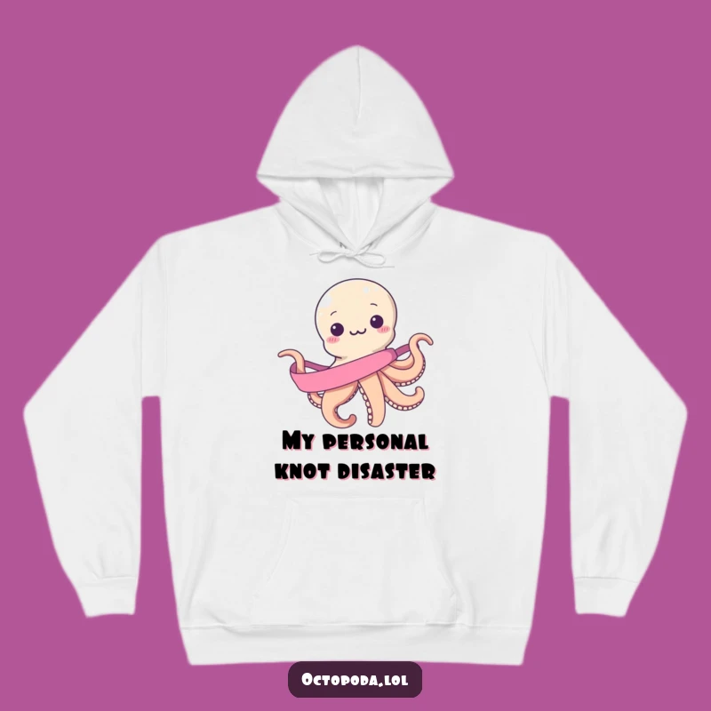 Funny Octopus Hoodie: Comfy Cozy, Hilarious Endless Ribbon Wrapping, Perfect Gift
