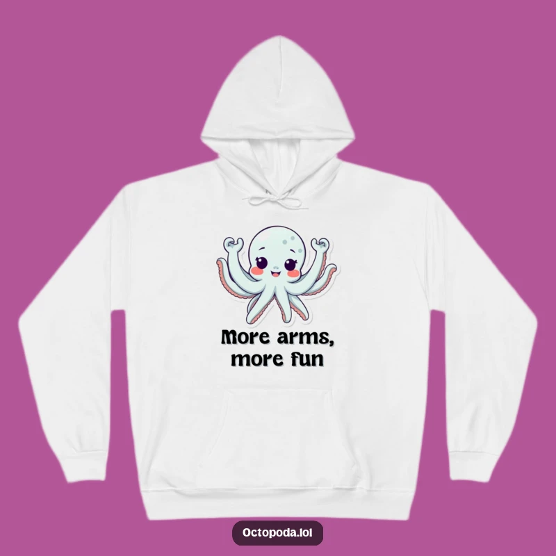 Funny Octopus Hoodie - Excited Hugs, Perfect Cozy Gift