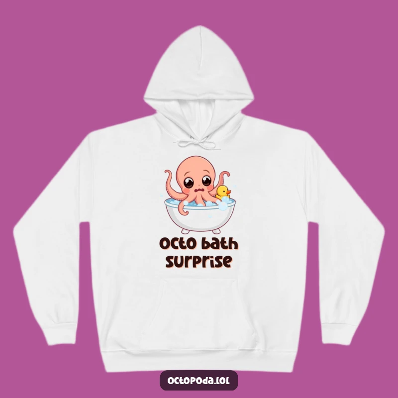 Funny Octopus Bubble Hoodie - Cozy Surprise & Splashy Humor Gift