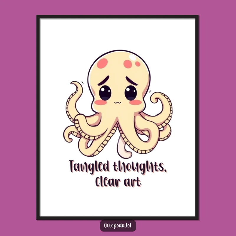 Free Printable Wall Art: Perplexed Octopus Knot Art for Your Home