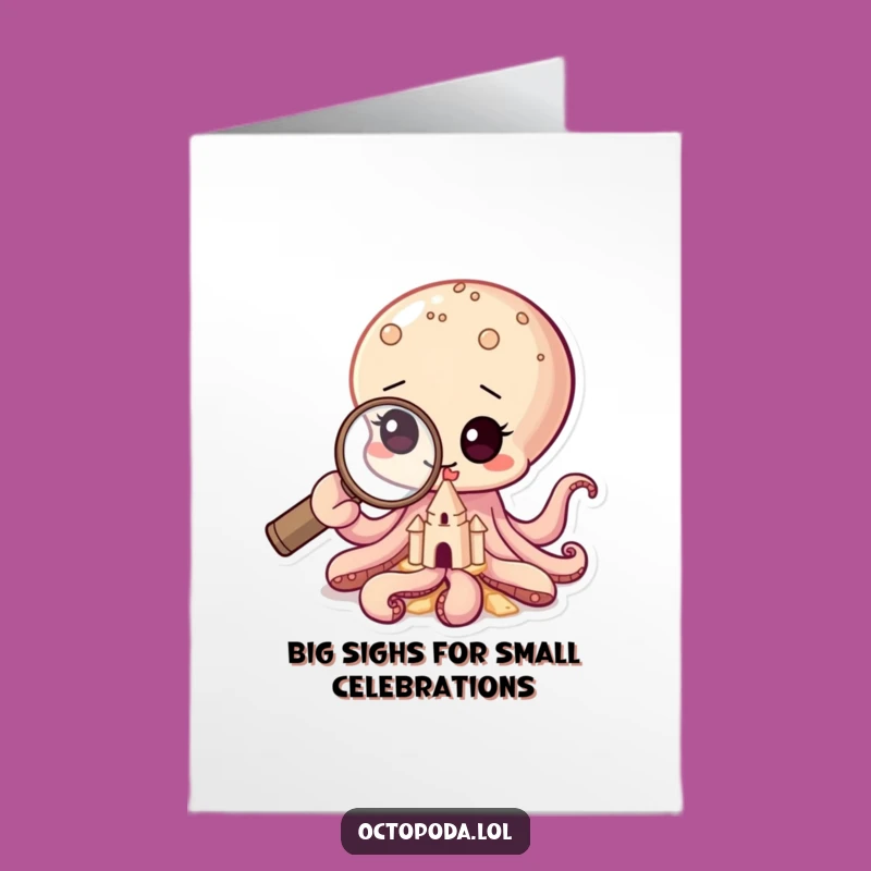 Free Printable Birthday Card: Curious Octopus Explorer, Downloadable Fun Gift!