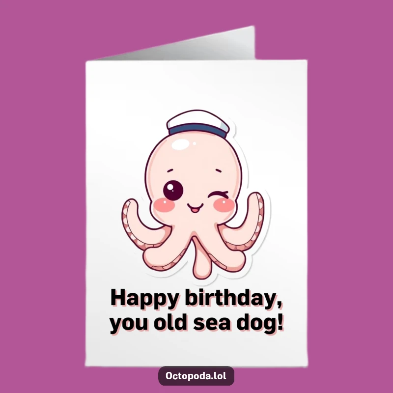 Winking Sailor Octopus Birthday: Free Printable Fun for a Nautical Celebration