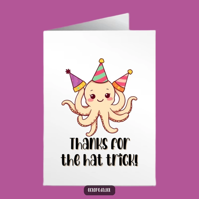 Free Printable Octopus Thank You Card: Tangled Hat Thanks Downloadable!