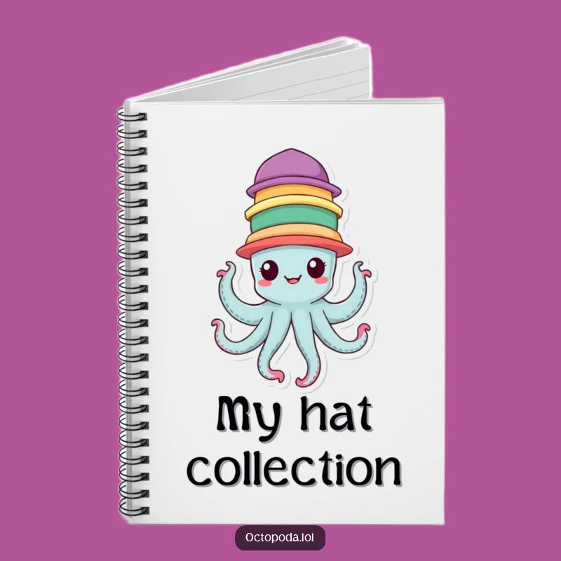 Funny Hat Octopus Journal - Cheerful Balance, Perfect Creative Gift