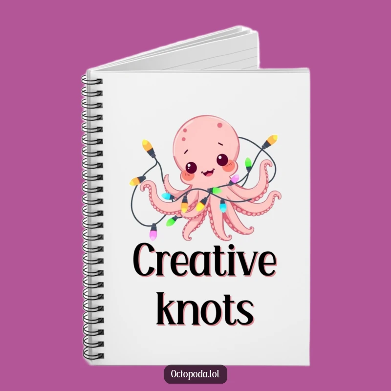 Funny Octopus Bright Ideas Notebook: Tangled in Inspiration