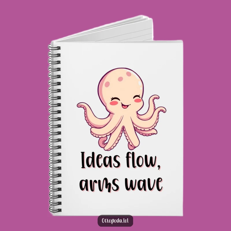 Funny Octopus Notebook: Cheerful Dancing Cephalopod Journal for Creative Minds