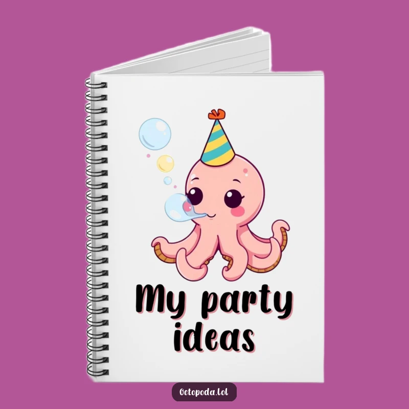 Funny Octopus Party Notebook: Plan Your Fun with This Funny Gift