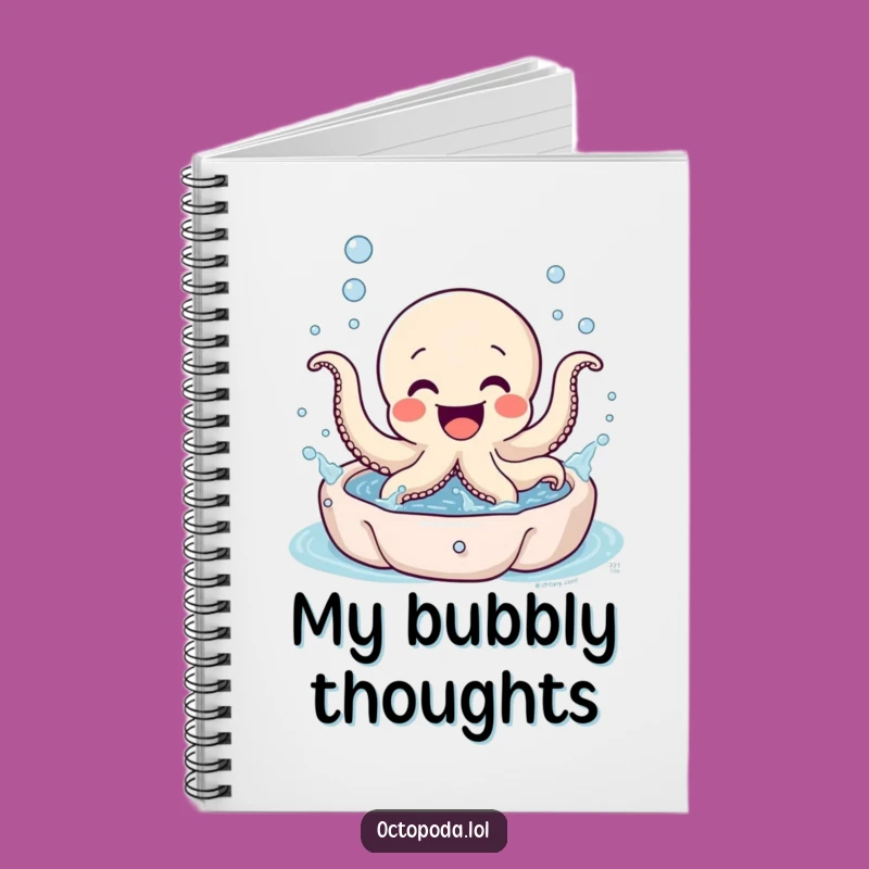 Funny Octopus Splash Notebook: Excited Character Journal, For Fun Notes and Funny Gifts