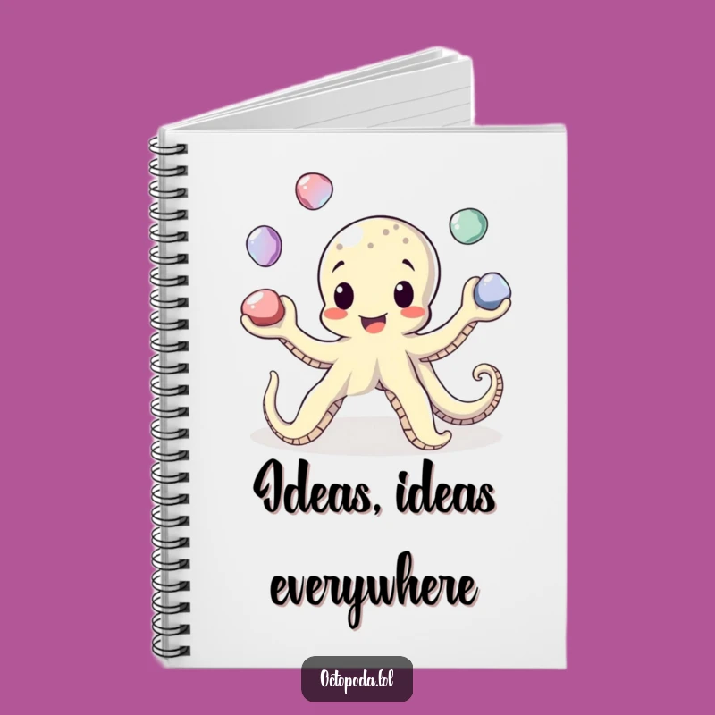 Funny Juggling Octopus Notebook: Organize Your Thoughts with Playful Dexterity
