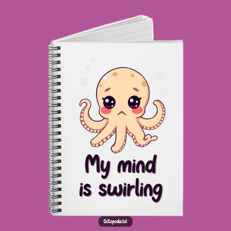 Funny Surprised Octopus Notebook: Bubbly Sea Journal for Shocking Ideas Gift