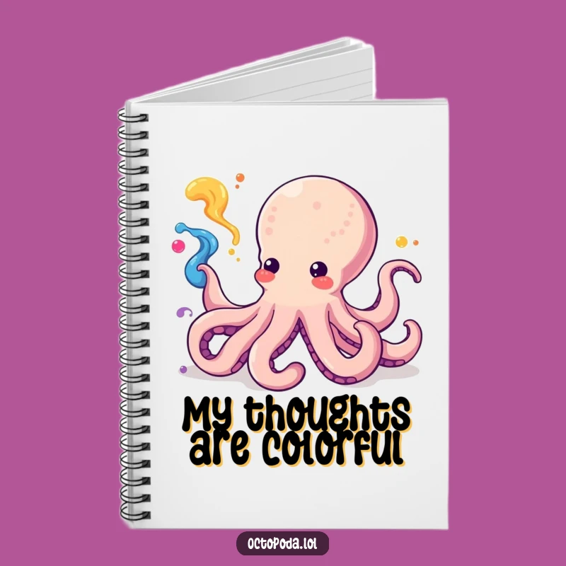 Funny Kawaii Octopus Sketchbook: Jot Down Ideas with Artistic Cephalopod Fun