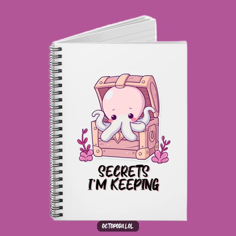 Funny Chubby Octopus Notebook: Jot Down Treasures from a Chest