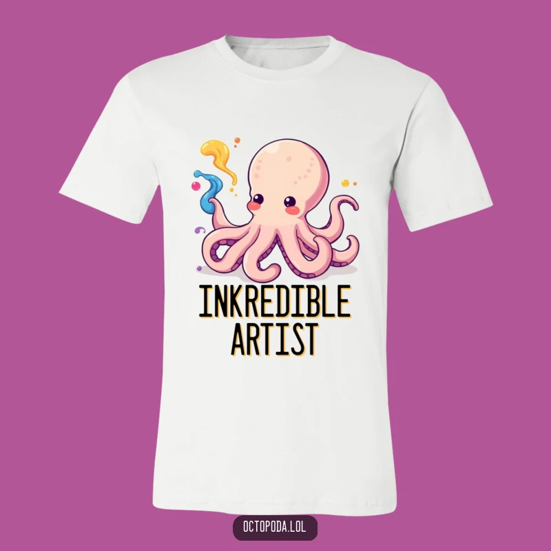 Funny Kawaii Octopus Ink Squirting T-Shirt: Embrace Your Playful Side with This Tee