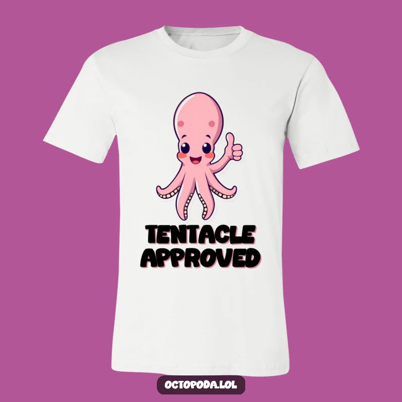Funny Octopus Thumbs Up T-Shirt: Positive Tentacle Graphic, Ideal Funny Gift for Optimists