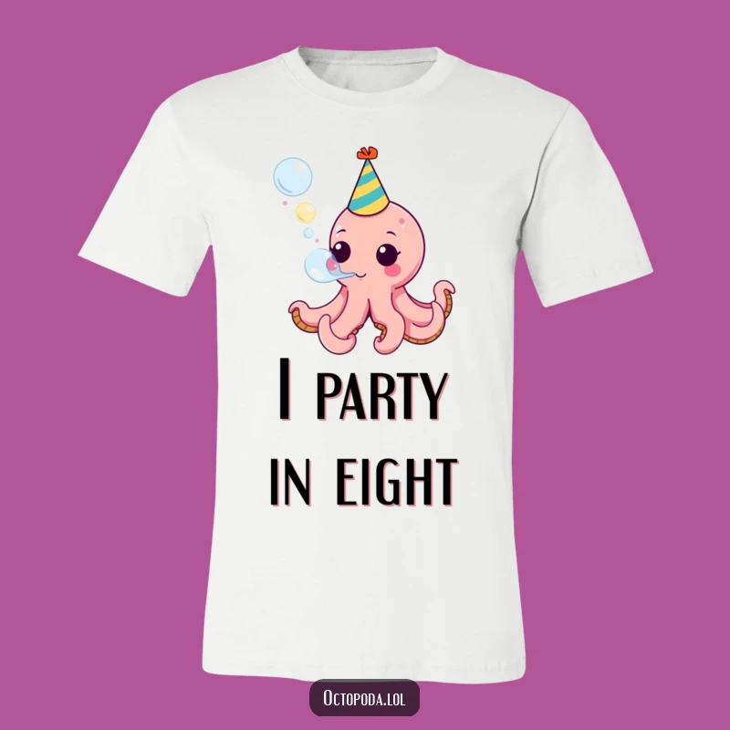 Funny Octopus Party Tee: Wear Your Fun with This Funny Gift