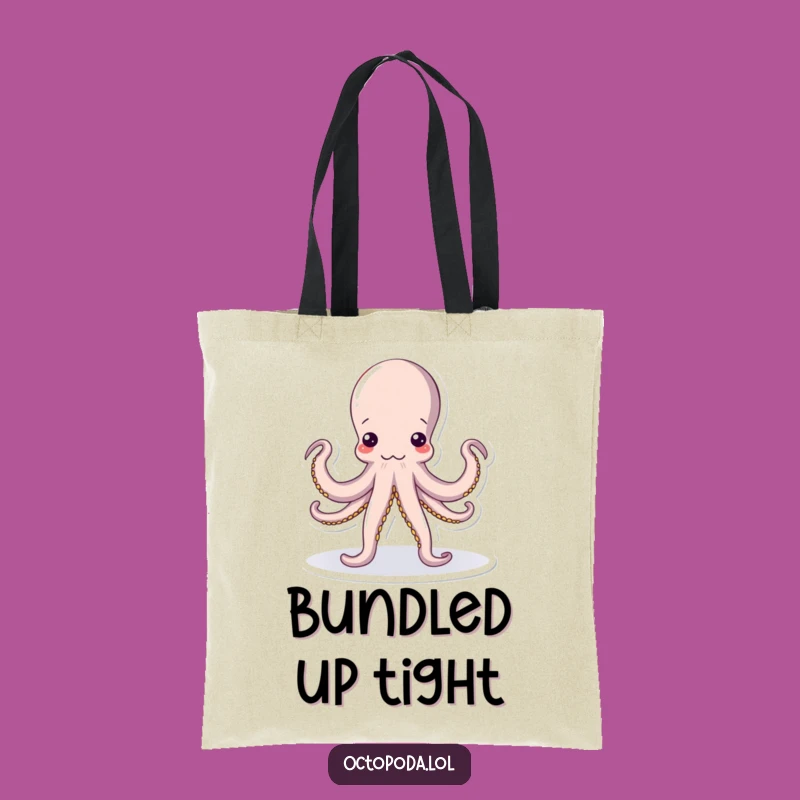 Funny Yoga Octopus Tote Bag: Hilarious Cephalopod Carryall for Yogis and Fun Lovers