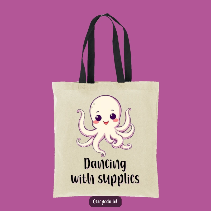 Funny Googly Eye Octopus Dance Tote Bag - Hilarious Accessory for Happy Outings