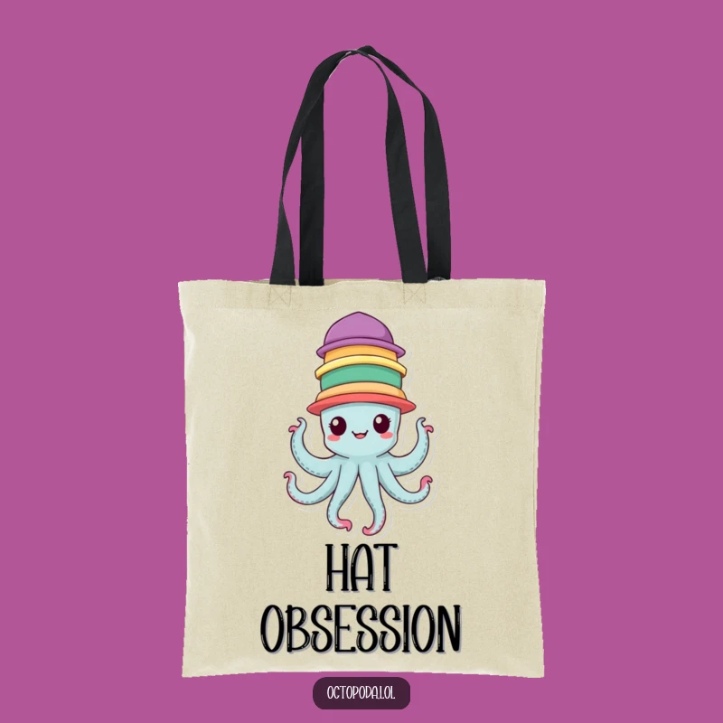 Funny Hat Octopus Tote Bag - Balanced Fun, Perfect Accessory Gift