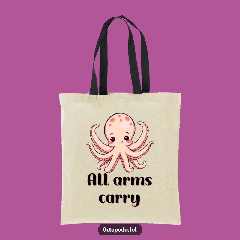 Funny Octopus Tote Bag: Carry Joyful Arms Everyday Funny Gift Bag
